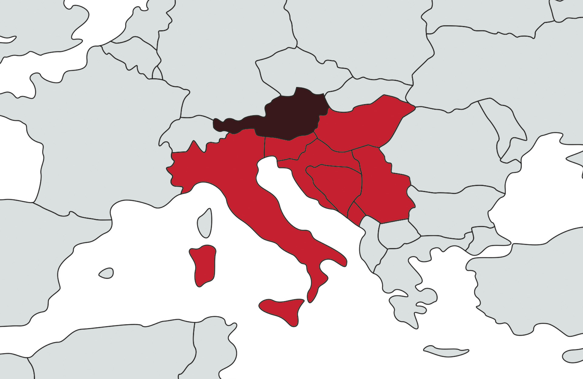 Karte der Region SO-Europa